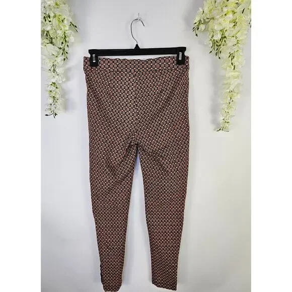 SKYE’S THE LIMIT Slim Fit Ankle Dress Pants Size 10 Boho Floral Office Wear Art - Picture 3 of 10